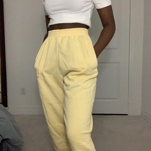 Yellow PLT joggers